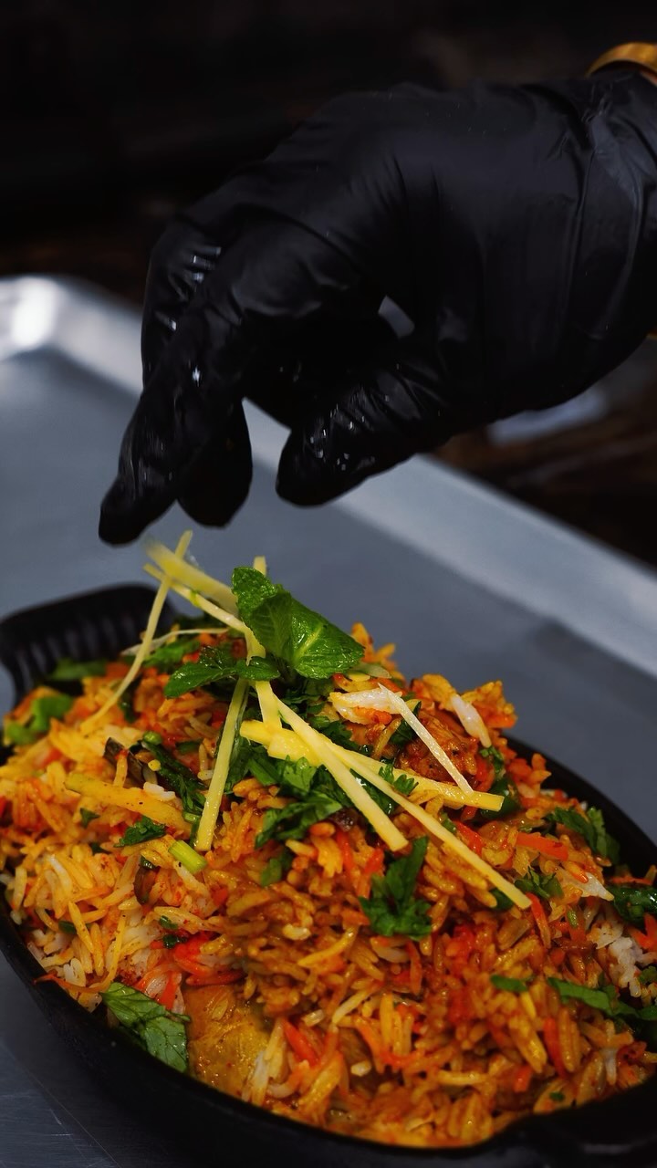 Biryani close-up